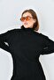 Women's Patterned Knitwear Dress - 5
