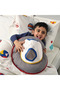 Soft toy multicolor Space shuttle zipper space vehicle plush playmate pillow - 6