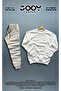 White Crew Neck Sweatshirt Gray Sweatpants Set 2-Piece Combination