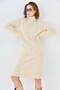 Women's Patterned Knitwear Dress - 5