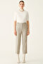 Hembly Regular Fit Ankle Length High Waist Gray Color Women's Trousers - 2