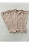 Unisex Stone Color 4-Piece Baby Bottom Pajamas with Booties 0-3 months - 4