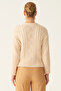 Illas Beige Color Women's Knitwear Blouse - 3