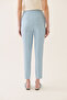 Aces Regular Fit Ankle Length Mid Waist Blue Color Women's Pants - 4