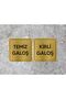 Clean Galoch Dirted Galoch Metal Lettering Gold Color with Adhesive on the Back (10cm X 10cm)