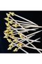 No:9 - 50 Pieces Decorative Gold Color Double Beaded Stylish Cocktail Toothpicks - 2