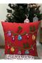 Punchhatolyesii Mery Christmas New Year (NEW YEAR) Punch Decorative Throw Pillow Case Red 43x43 - 4