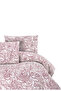Cotton Collection Ranforce Double Duvet Cover+Pillow Cover Claret Red - 2