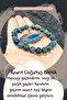 Azurite Natural Stone Bracelet (with Agate Stone Gift) 8 Mm (Memory Strengthening / Intuition and Psychic Power) - 3