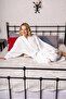 Waffle Kimono Bathrobe Organic Ultra Luxury Dressing Gown/Bathrobe 100% Cotton - 4