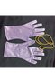 Elisabeth wrist length velvet gloves lilac - 6