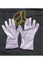 Elisabeth wrist length velvet gloves lilac - 7
