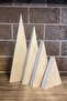 Christmas Trees - Set of 4 Wooden Trees and DIY Triangles - 5