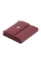 Claret Red Leather Women's Wallet 05627m71