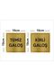 Clean Galoch Dirted Galoch Metal Lettering Gold Color with Adhesive on the Back (10cm X 10cm) - 2