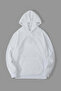 White Hooded Sweatshirt Black Sweatpants Set 2-Piece Combination - 3