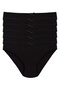 Women's Black 6 Pack Lycra Camisole Bikini Panties