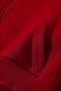 Women's Red Hooded Zippered Crop Cardigan - 4