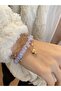 Amethyst 3-piece combination natural stone bracelet - 3