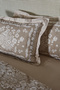 Harmonie 100% Cotton Double Duvet Cover Set Beige - 8