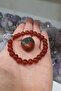 Agate Natural Stone Bracelet 8 mm (Blood Stone Gift) (Protection Against Evil Eye) Aa Quality - 2