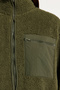 Winter Essentials Haki Kalın Polar Fermuarlı Uzun Kol Cepli Örme Hırka/Sweatshirt TWOAW24SW00071 - 6