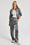 Women's Anthracite Bomber Jacket and Trousers Suit KED132 - 3