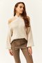 Women's Stone Cross Collar Knitwear Sweater KZK-19000192 - 2