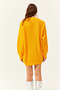 Women's Yellow Hair Braided Knitwear Tunic Dress ELB-19001991 - 3
