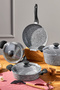 طقم أواني طهي MaxxCook من الجرانيت، 7 قطع