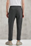 Walsh Men's Pique Look Special Fabric Flexible Double Leg Corded Elastic Waist Anthracite Trousers - 7