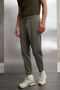 Walsh Men's Pique Look Special Fabric Flexible Double Leg Corded Elastic Waist Khaki Trousers - 5