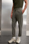 Walsh Men's Pique Look Special Fabric Flexible Double Leg Corded Elastic Waist Khaki Trousers - 6