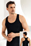 Wide Strap Sports Undershirt Black Me029