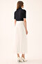 Dixie Regular Fit Long Length Ecru Color Skirt - 3