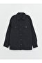 Comfortable Fit Long Sleeve Gabardine Men's Shirt Jacket