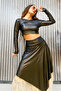الجلد CROP BLUZ BODY