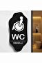 Wc Disabled Aluminum 25X12 cm Black - 2