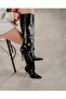Berthe Black Matte 10 cm Women's Boots, Heeled Boots - 8