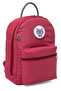 Bobi Red Waterproof Bondit Fabric Large Volume Illustration Mother Baby Care Backpack - 2