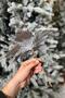 Silver Horse Flower 25 cm Large Size Artificial Flower Christmas Pine Tree New Year Decor Velvet Wide Leaves - 8