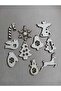 CHRISTMAS PINE TREE ORNAMENTS 10 PIECES OBJE NEW YEAR DECOR NEW YEAR MERYY CHRISTMAS