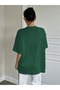 Women's Nefti Green Imposible Star Printed Oversized T-Shirt - 5