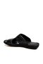 Genuine Leather Black Rubber Sole Quality Classic Men's Slippers TG09952131625 - 3
