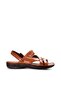 Leather Tan Rubber Sole Classic Men's Sandals TG099521311015 - 4