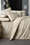 Tanya Beige Double 100% Cotton Poplin Washable Double Sided Duvet Cover Set - 3