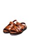Leather Tan Rubber Sole Classic Men's Sandals TG099521311015