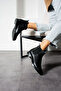 Women's Rubber Detailed Short Booties Black - 3