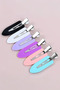 Women's 6 Pieces Colorful Non-Marking Hair Makeup Skin Care Clips Buckle Set - 2