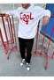 Cool Baskılı Oversize Kapüşonlu Sweatshirt - 2